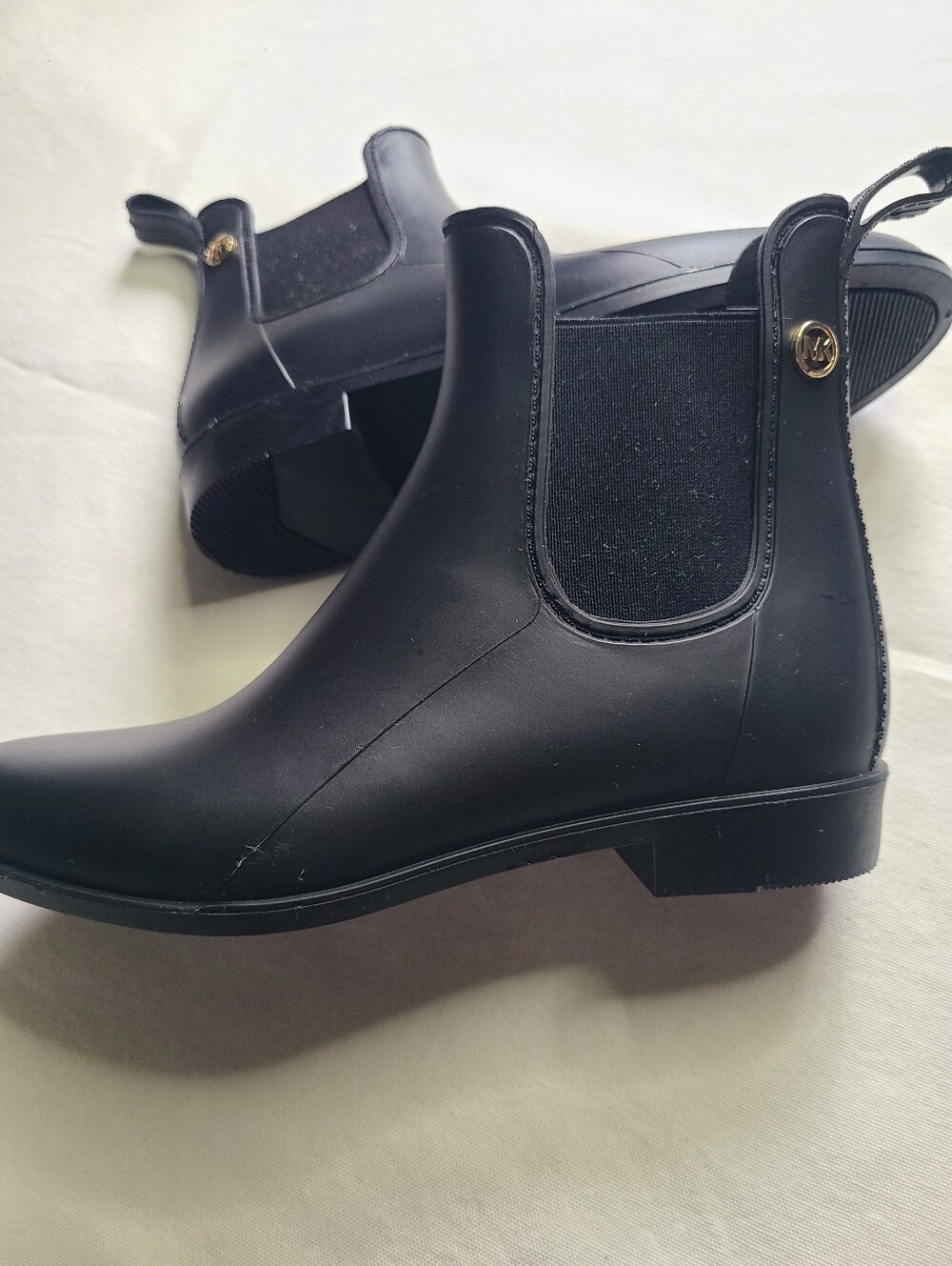 Michael Kors Black Chelsea Rain Booties